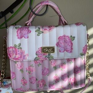 Luv Betsey by Betsey Johnson Women's Addy Floral Top Handle Handbag